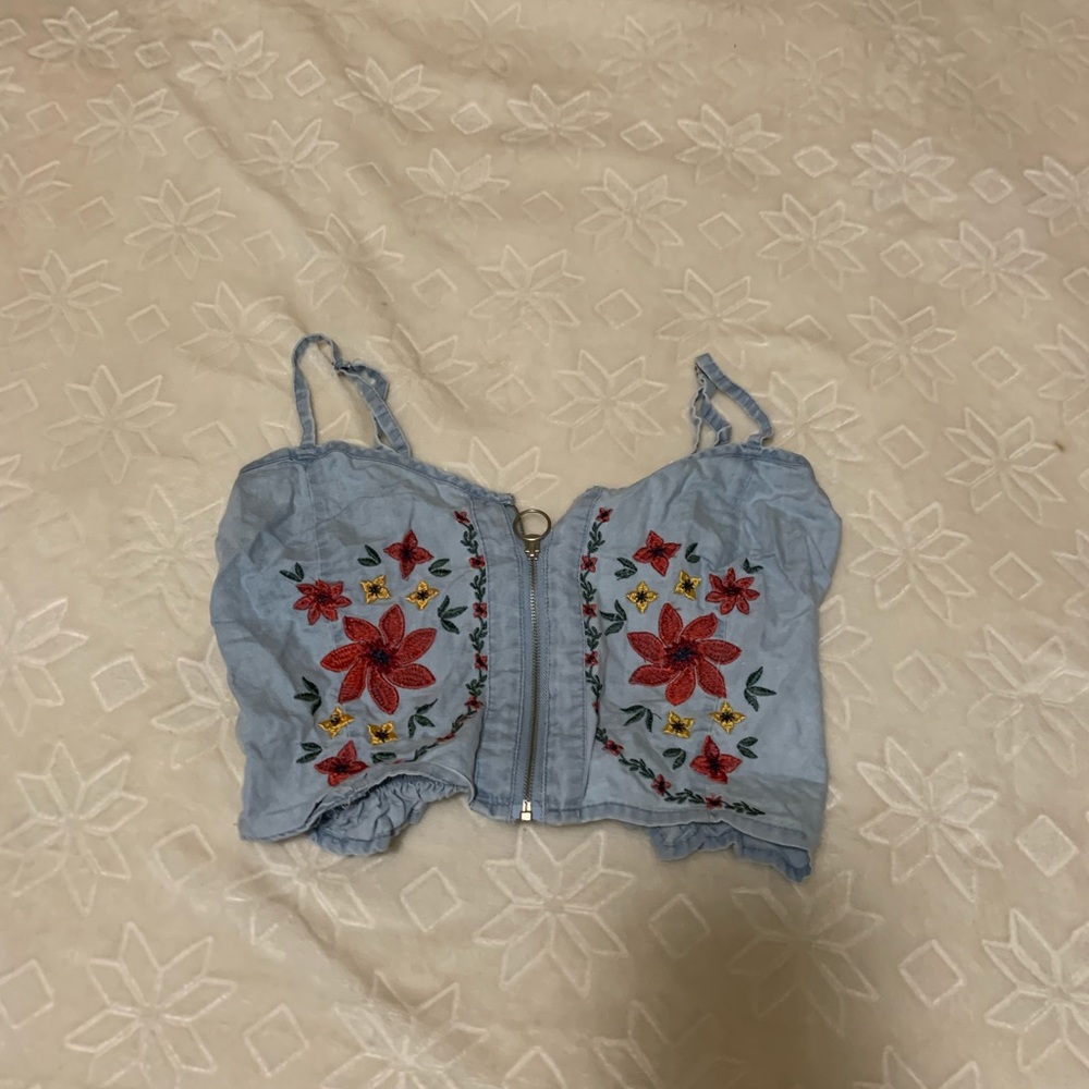 Floral crop top